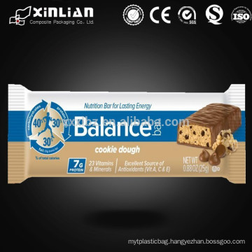 high quality energy bar packaging/chocolate bar packaging/snack bar packaging